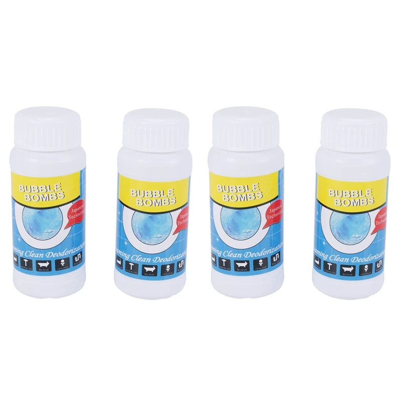 4PCS Pipe Dredge Deodorant,Sink And Drain Cleaner,Magic Bubble Bombs Fast Foaming Deodorant Strong Cleaning Agent Tool
4PCS Pipe Dredge Deodorant,Sink And Drain Cleaner,Magic Bubble Bombs Fast Foaming Deodorant Strong Cleaning Agent Tool