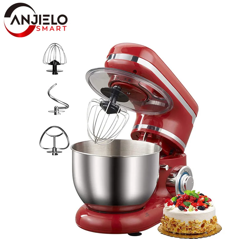 Stand Mixer 3-in-1 Tilt-Head Kitchen Mixers 1200W 5L Large Capacity, 6 Variable Speed Electric Mixer for Cake Food Pizza Baking
Stand Mixer 3-in-1 Tilt-Head Kitchen Mixers 1200W 5L Large Capacity, 6 Variable Speed Electric Mixer for Cake Food Pizza Baking