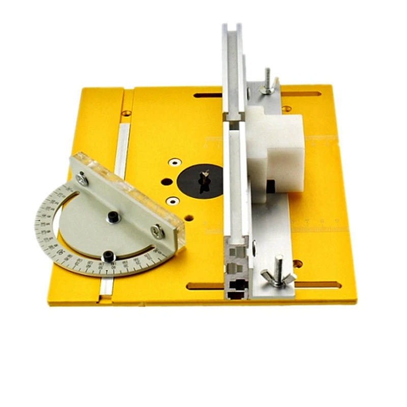 Router Table Insert Plate Miter Gauge For Woodworking Benches Table Saw Multifunctional Trimmer Engraving Machine
Router Table Insert Plate Miter Gauge For Woodworking Benches Table Saw Multifunctional Trimmer Engraving Machine