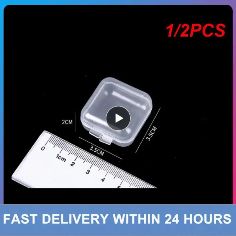 1/2PCS Mini Small Items Plastic Box Earrings Rings Storage Container Rectangular Square Dustproof Storage Box
1/2PCS Mini Small Items Plastic Box Earrings Rings Storage Container Rectangular Square Dustproof Storage Box