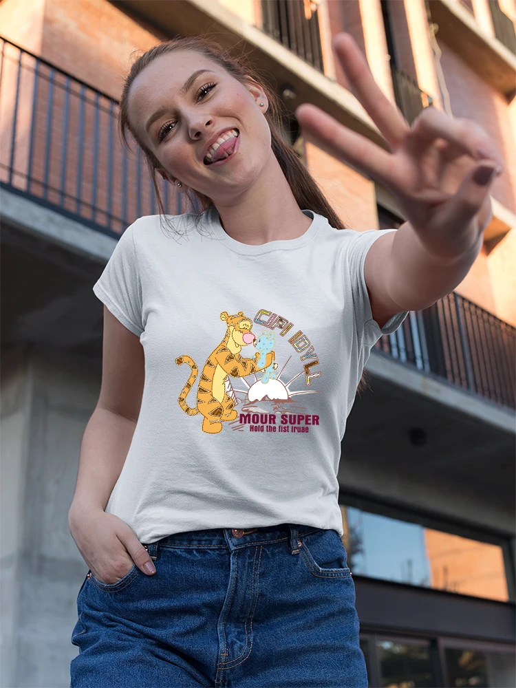 Disney Tigger Korean Woman Fashion Casual Short Sleeve Tshirt 2022 New Ropa Tumblr Mujer Cheap White Top Happy Young Edgy Shirt
Disney Tigger Korean Woman Fashion Casual Short Sleeve Tshirt 2022 New Ropa Tumblr Mujer Cheap White Top Happy Young Edgy Shirt