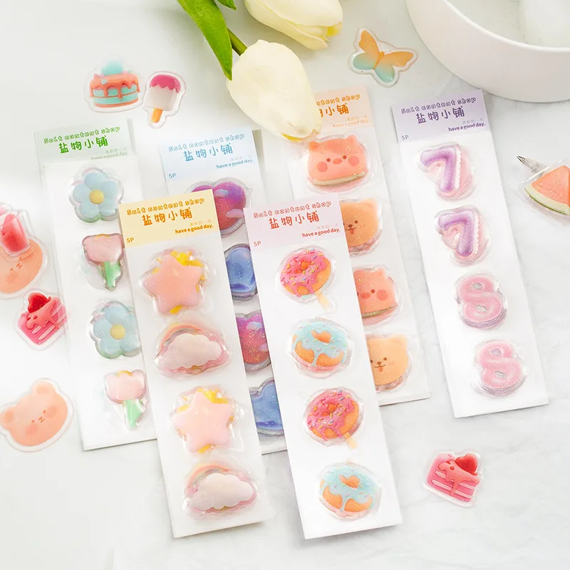 Канцелярские наклейки 5 шт./лот, наклейки в виде соли для магазина, дневника, декоративные наклейки для мобильных телефонов, скрапбукинг, рукоделие
Канцелярские наклейки 5 шт./лот, наклейки в виде соли для магазина, дневника, декоративные наклейки для мобильных телефонов, скрапбукинг, рукоделие