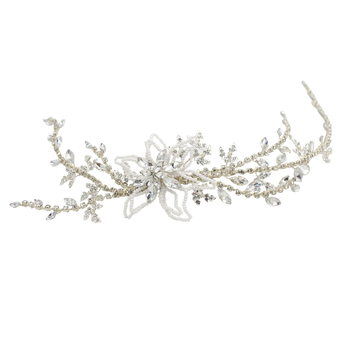 O530 Luxurious Handmade Wedding Bridal Headband Crystal Inlaid Beading Rhinestone Bride Headpiece Women Pageant Tiara
O530 Luxurious Handmade Wedding Bridal Headband Crystal Inlaid Beading Rhinestone Bride Headpiece Women Pageant Tiara