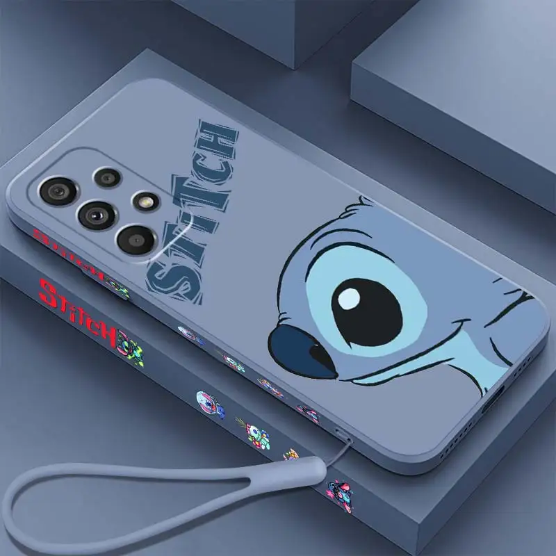 Disney Anime Stitch Cool Phone Case For Samsung A53 A52 S A33 A32 A51 A71 A21S A13 A73 A50 A72 A23 A12 5G Liquid Left Rope
Disney Anime Stitch Cool Phone Case For Samsung A53 A52 S A33 A32 A51 A71 A21S A13 A73 A50 A72 A23 A12 5G Liquid Left Rope