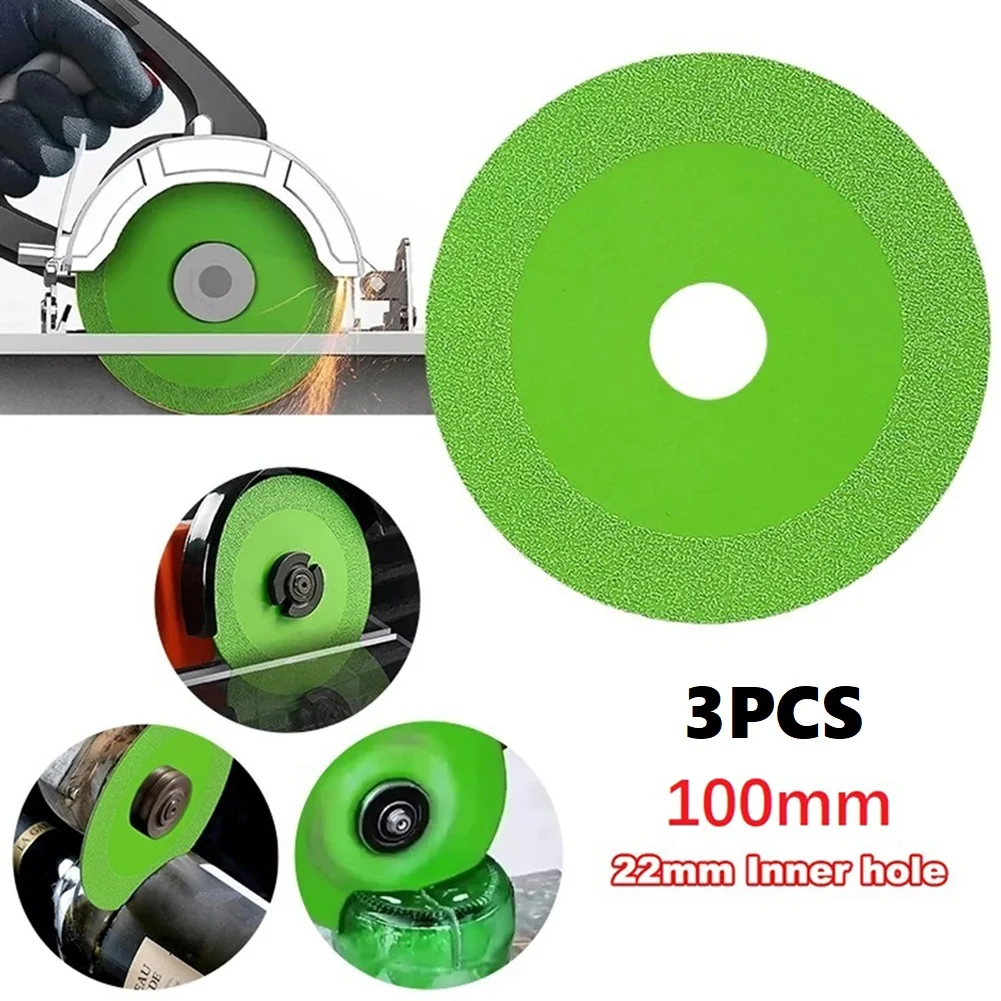 3 Pcs Glass Cutting Disc 100mm Ultra-thin Saw Blade Jade Crystal Wine Bottles Grinding Chamfering Cutting Blade Glass Disk
3 Pcs Glass Cutting Disc 100mm Ultra-thin Saw Blade Jade Crystal Wine Bottles Grinding Chamfering Cutting Blade Glass Disk