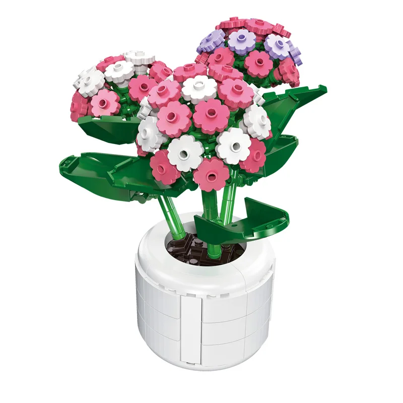 City Creative Flower Pot Potted Hydrangea Balcony Indoor Decoration Building Blocks Bricks Toys Gifts
City Creative Flower Pot Potted Hydrangea Balcony Indoor Decoration Building Blocks Bricks Toys Gifts