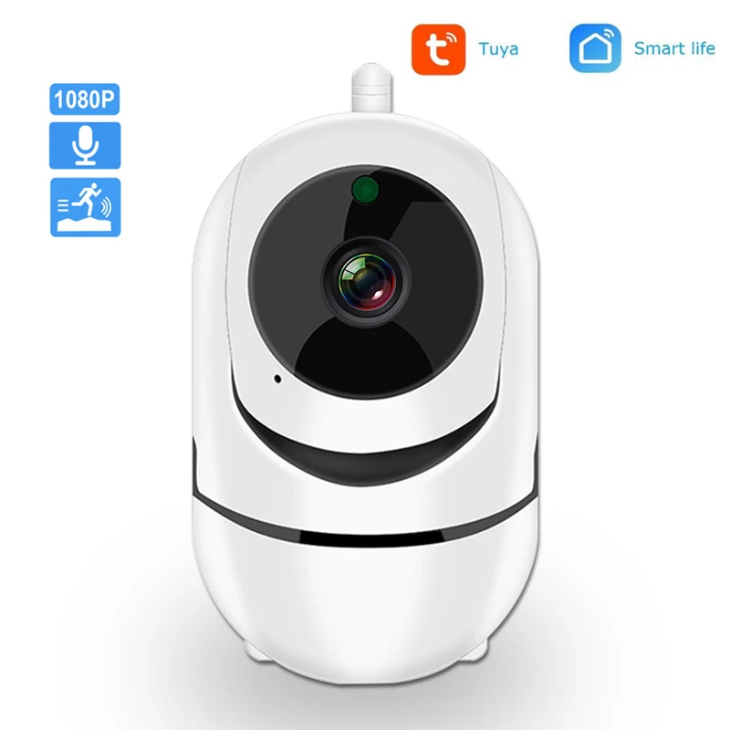 IP-камера HD 1080p Tuya компактная для помещений, Wi-Fi для системы видеонаблюдения с ночным видением и системой сигнализации движения
IP-камера HD 1080p Tuya компактная для помещений, Wi-Fi для системы видеонаблюдения с ночным видением и системой сигнализации движения