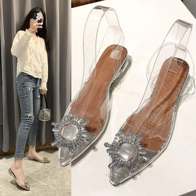 New Fashion Clear Pointed Toe with Rhinestone Wrap Flat Bottom Wedding Women Shoes Sandals 41 42 43
New Fashion Clear Pointed Toe with Rhinestone Wrap Flat Bottom Wedding Women Shoes Sandals 41 42 43