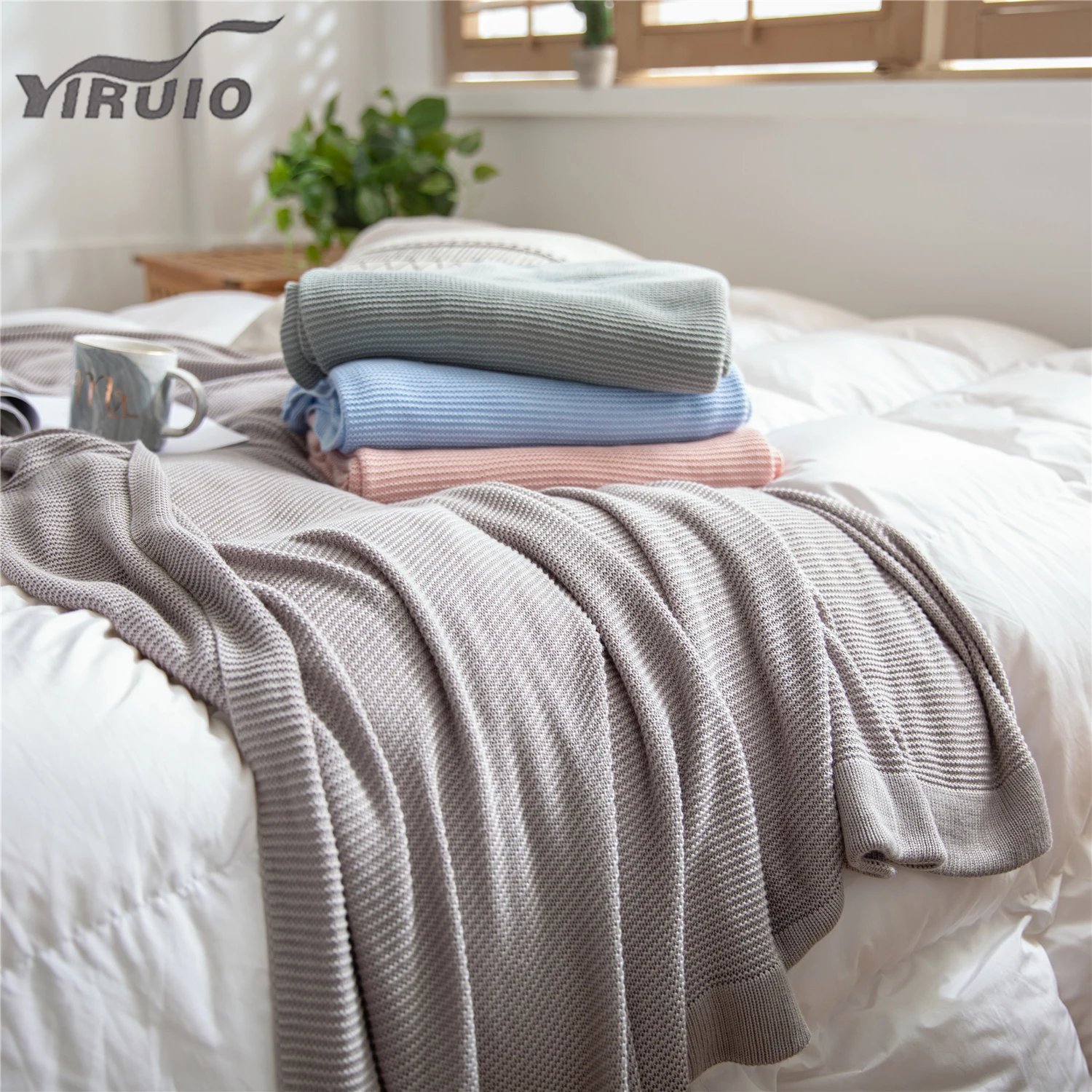 YIRUIO Summer Cooling Bamboo Knitted Blanket Army Green Gray Blue Pink Cable Knit Breathable Air Conditioning Room Bed Nap Quilt
YIRUIO Summer Cooling Bamboo Knitted Blanket Army Green Gray Blue Pink Cable Knit Breathable Air Conditioning Room Bed Nap Quilt