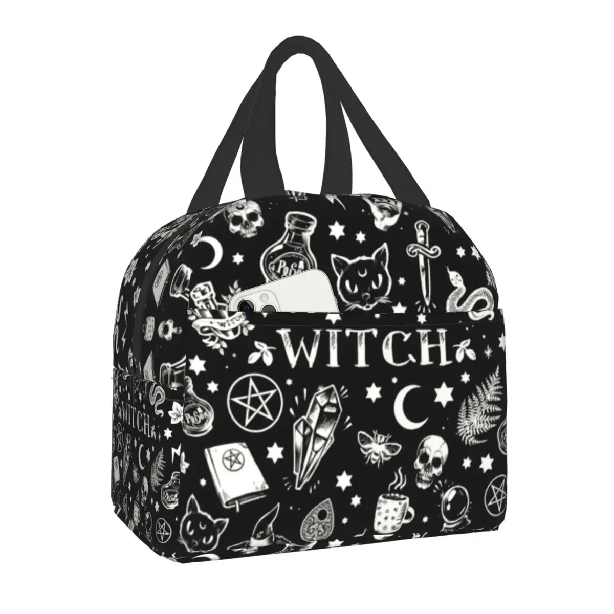 Witch Pattern Insulated Lunch Bag for Work School Halloween Cat SKull Waterproof Cooler Thermal Lunch Box Women Kids Picnic Bags
Witch Pattern Insulated Lunch Bag for Work School Halloween Cat SKull Waterproof Cooler Thermal Lunch Box Women Kids Picnic Bags