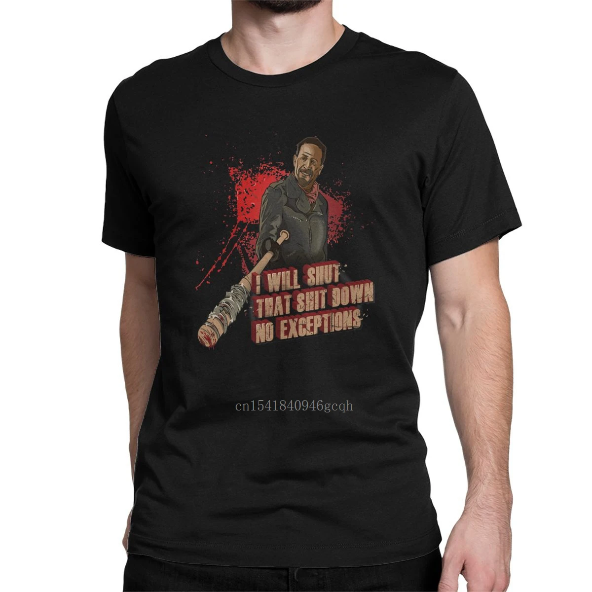 Men's T-Shirt Negan The Walking Dead Fashion 100% Cotton Tees Short Sleeve End Of Days Kill Comic T Shirt Clothes Printed
Men's T-Shirt Negan The Walking Dead Fashion 100% Cotton Tees Short Sleeve End Of Days Kill Comic T Shirt Clothes Printed