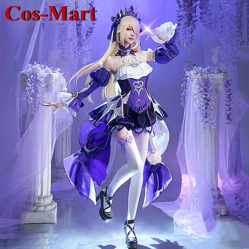 Cos-Mart Game Genshin Impact Fischl Косплей Костюм Милая Элегантная Униформа Платье Активная
