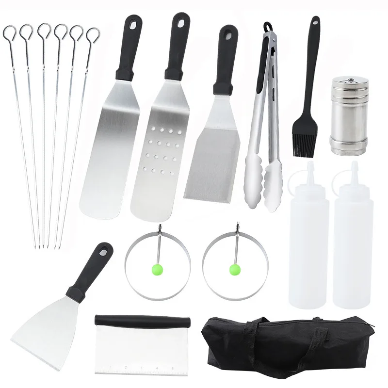 Barbecue Tool Set Stainless Steel Ketchup Bottle Teppanyaki Steak Frying Pan Barbecue Tool Set Stainless Steel GRSA889
Barbecue Tool Set Stainless Steel Ketchup Bottle Teppanyaki Steak Frying Pan Barbecue Tool Set Stainless Steel GRSA889