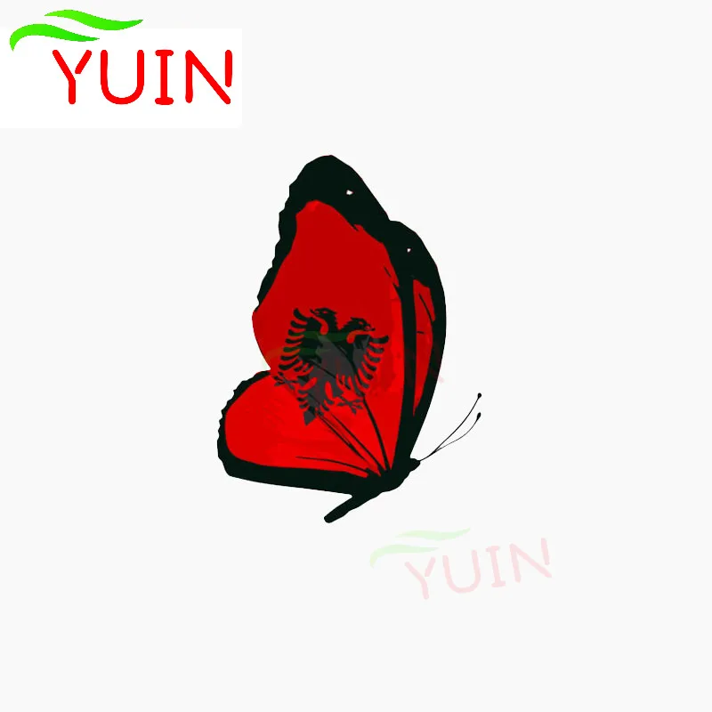 YUIN Albania Flag Butterfly Lnterest Car Sticker Cute Animal Decal Motorcycle Auto Parts PVC Decoration Waterproof Decals 11*8cm
YUIN Albania Flag Butterfly Lnterest Car Sticker Cute Animal Decal Motorcycle Auto Parts PVC Decoration Waterproof Decals 11*8cm