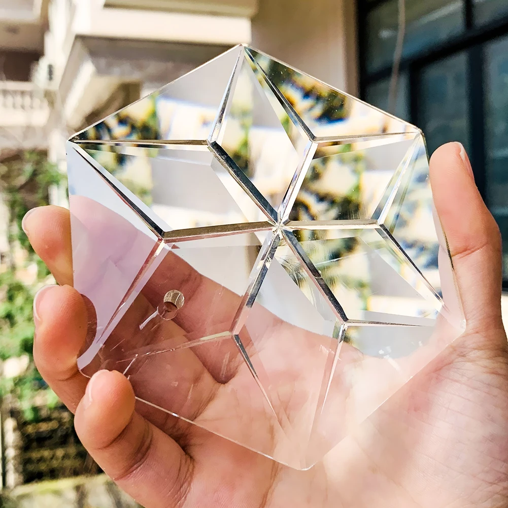 Transparent Hexagram Star of David Crystal Laser Engraving Faceted Prism Sun Catcher Chandelier Meditation Amulet Lighting Decor
Transparent Hexagram Star of David Crystal Laser Engraving Faceted Prism Sun Catcher Chandelier Meditation Amulet Lighting Decor