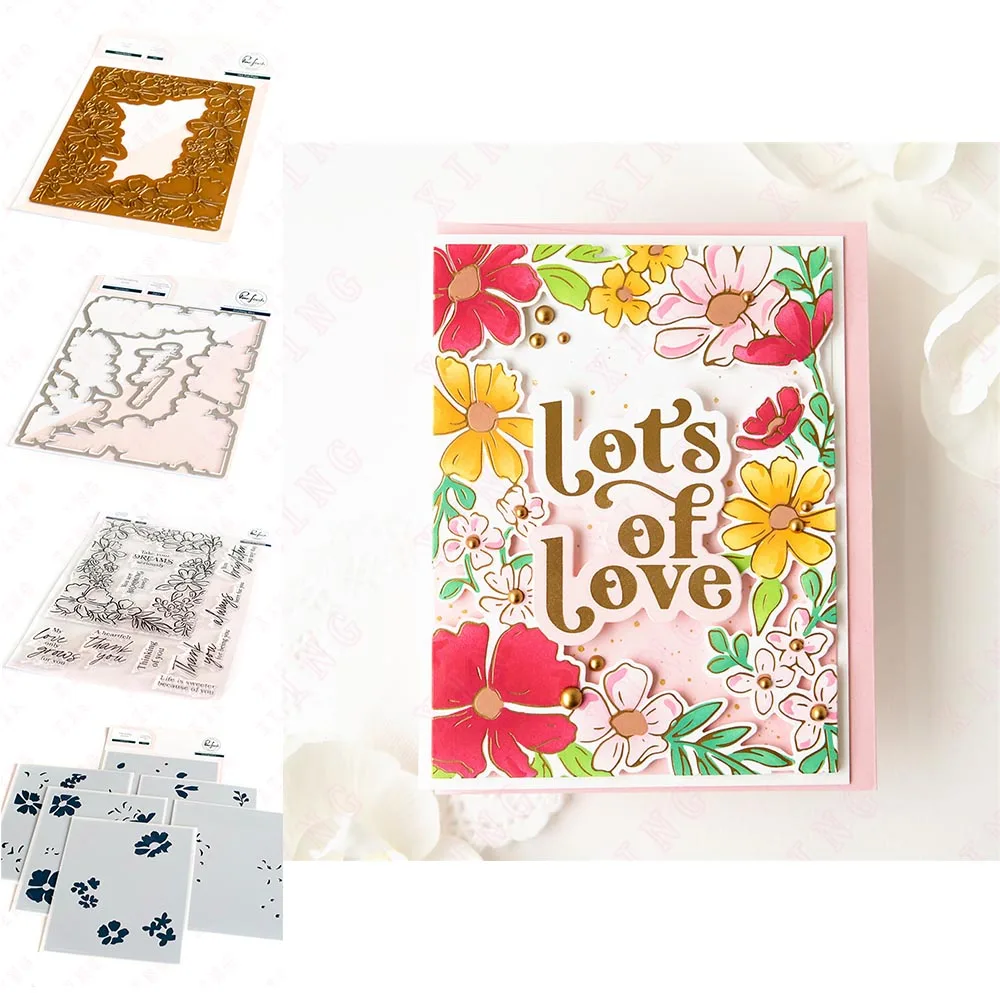 New Layering Stencils 2023 Diy Craft Decoration Embossing Hot Foil Metal Cutting Dies Set Arrival Floral Border Silicone Stamps
New Layering Stencils 2023 Diy Craft Decoration Embossing Hot Foil Metal Cutting Dies Set Arrival Floral Border Silicone Stamps