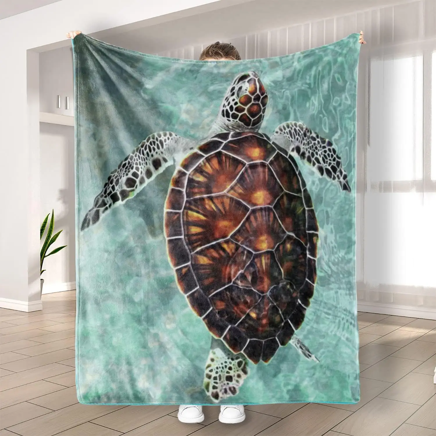 Sea Turtle Flannel Throw Blanket Lightweight Warm Cozy Fleece Blanket for Animal Lovers for Kids Girls 60 × 80 Inches
Sea Turtle Flannel Throw Blanket Lightweight Warm Cozy Fleece Blanket for Animal Lovers for Kids Girls 60 × 80 Inches