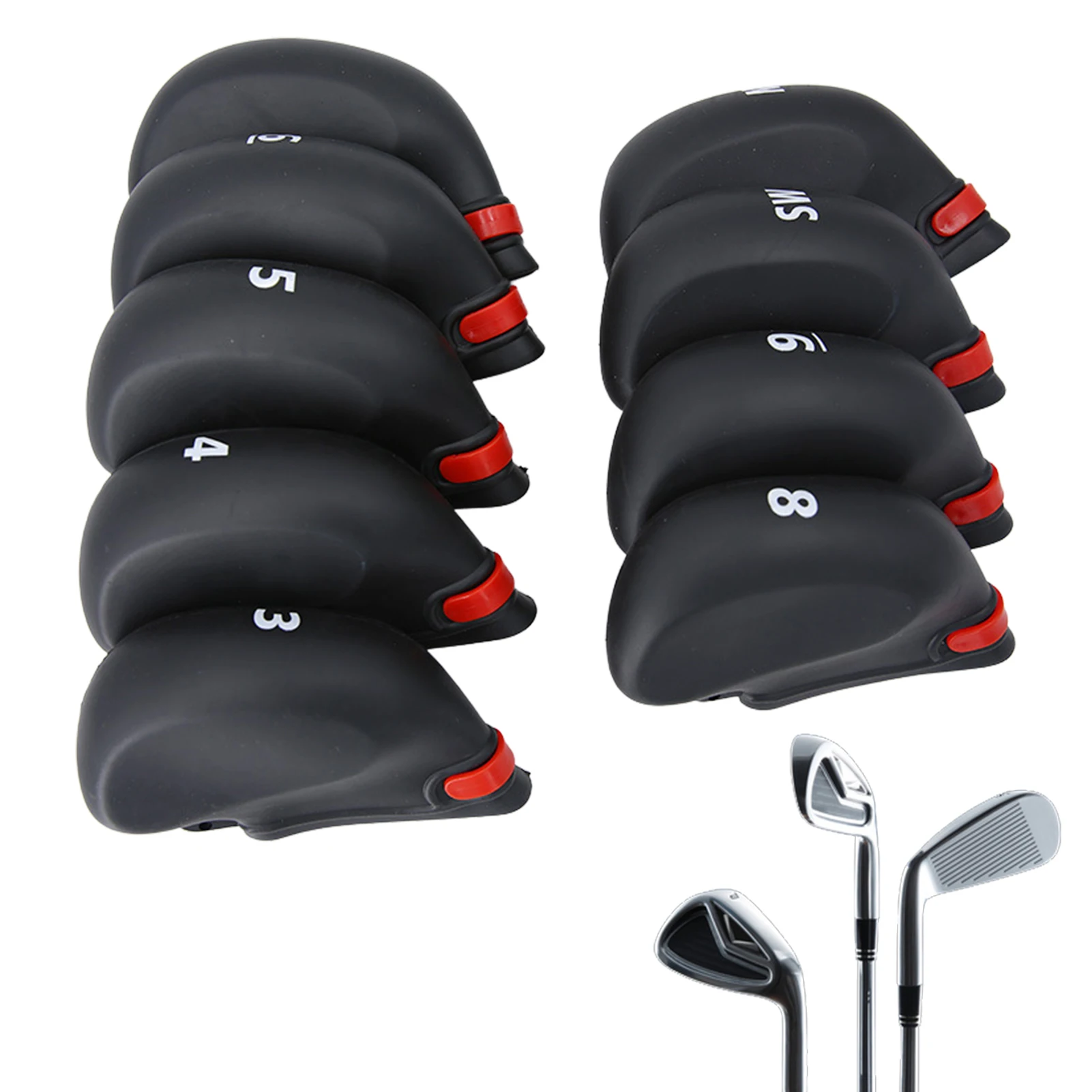 

Golf Irons Club Head Covers Iron Head Cover Set Full Protection For Golf Clubs From Scratches Rust And Damage Fits All Fairway