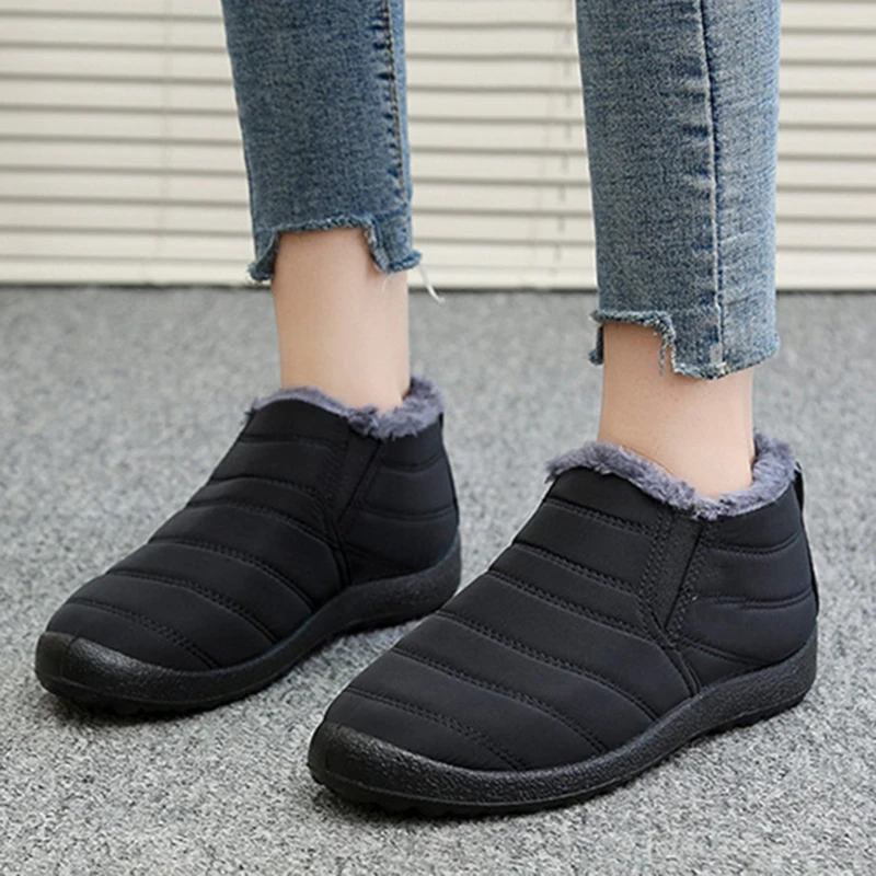 Snow Women Boots Flat Ladies Shoes Slip On Platform Shoes For Women Plush Ankle Boots Waterproof Casual Winter Shoes Botas Mujer
Snow Women Boots Flat Ladies Shoes Slip On Platform Shoes For Women Plush Ankle Boots Waterproof Casual Winter Shoes Botas Mujer