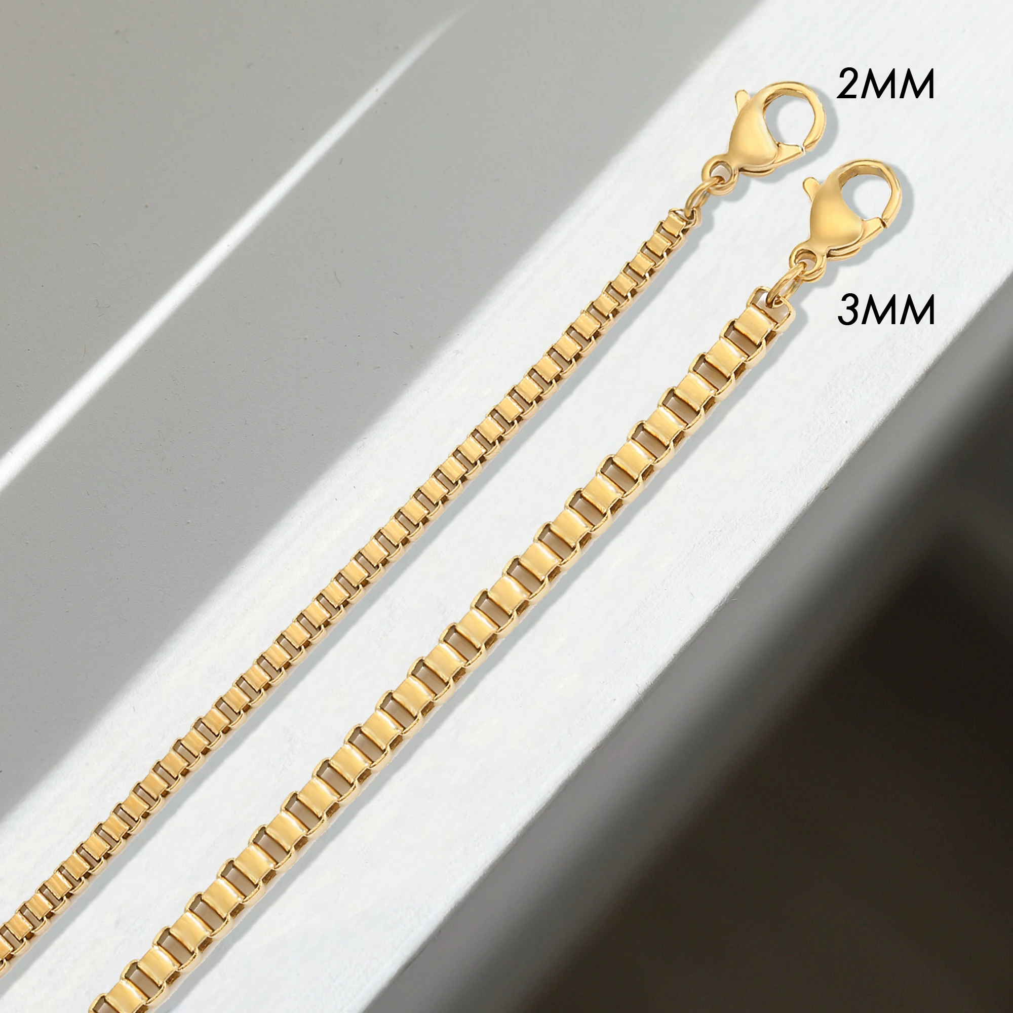 Box Chain Necklace Women 2021 Trendy Candy Color 2/3mm Width Chain Necklace For Women Jewelry Gift
Box Chain Necklace Women 2021 Trendy Candy Color 2/3mm Width Chain Necklace For Women Jewelry Gift
