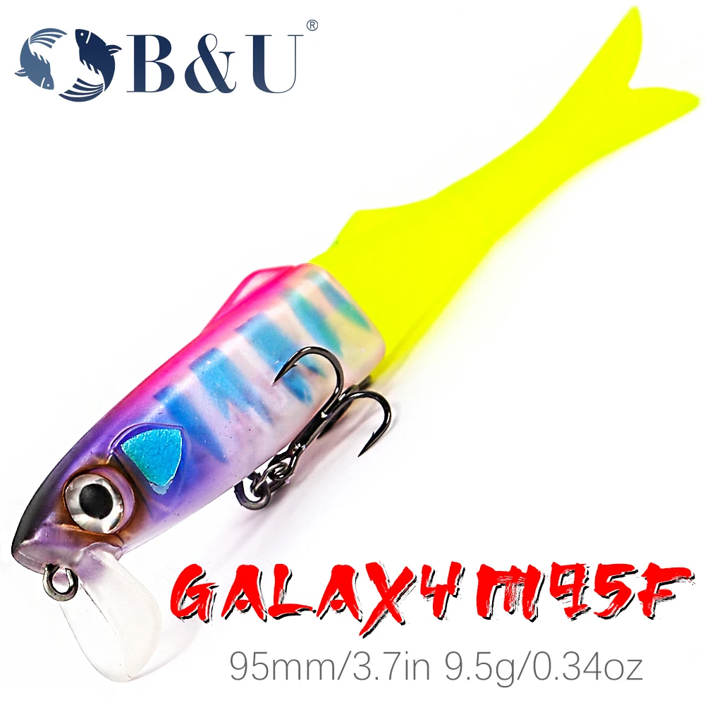 B&U 95mm Swimbaits JERK MINNOW Floating Wobbler Fishing Hard Lure Minnow soft Lure Hard Bait Quality Professional 
B&U 95mm Swimbaits JERK MINNOW Floating Wobbler Fishing Hard Lure Minnow soft Lure Hard Bait Quality Professional