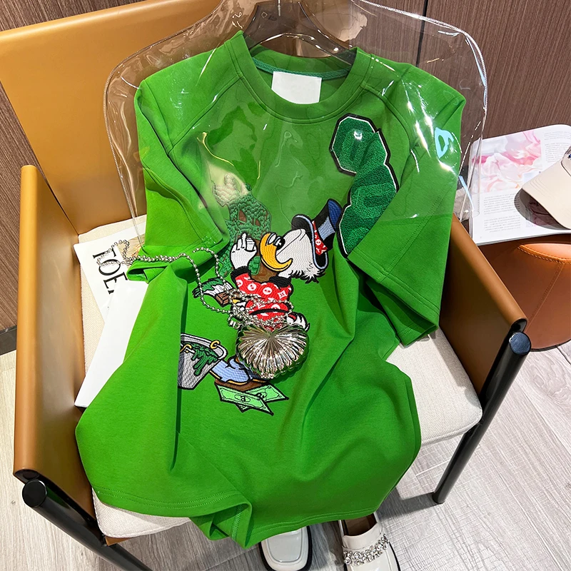 Hong Kong-Style Short-Sleeved Kawaii Duck Cartoon Graphic Anime T-Shirt Women Summer Ladies Fashion O-Neck Tee Tops Cute Clothin
Hong Kong-Style Short-Sleeved Kawaii Duck Cartoon Graphic Anime T-Shirt Women Summer Ladies Fashion O-Neck Tee Tops Cute Clothin