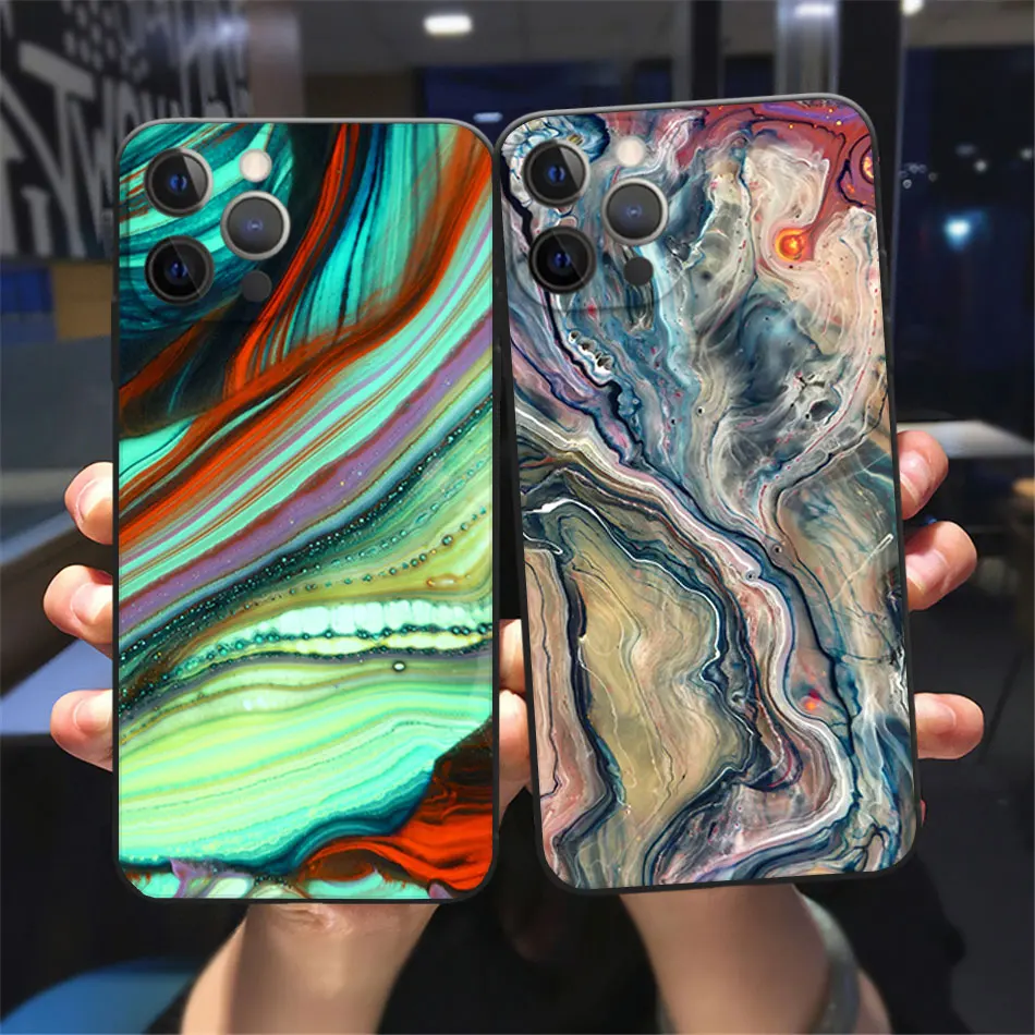 Luxury Painting Painted Marble Phone Case For iPhone 11 12 13 Pro Max X XR XSMAX X 8 7 Plus 13Mini Black Soft TPU Silicone case
Luxury Painting Painted Marble Phone Case For iPhone 11 12 13 Pro Max X XR XSMAX X 8 7 Plus 13Mini Black Soft TPU Silicone case