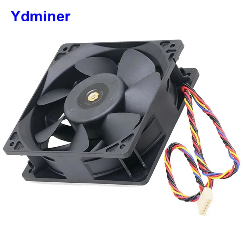 Ydminer 4 Pins 120*120 Cooler Fan 12V/5A for Antminer L3 S9 S17 S19Pro Bitmain Replacement Cooling Fans 6000RPM Big Power
Ydminer 4 Pins 120*120 Cooler Fan 12V/5A for Antminer L3 S9 S17 S19Pro Bitmain Replacement Cooling Fans 6000RPM Big Power