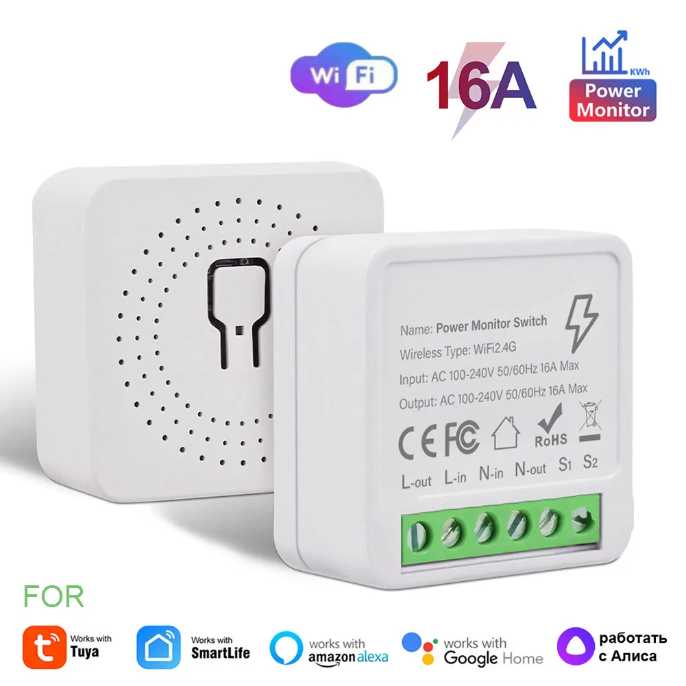 Tuya Smart WiFi Circuit Breaker Charged Power Statistics Smart Home Metering Switch Home Automation Smart Life APP WiFi Switch
Tuya Smart WiFi Circuit Breaker Charged Power Statistics Smart Home Metering Switch Home Automation Smart Life APP WiFi Switch
