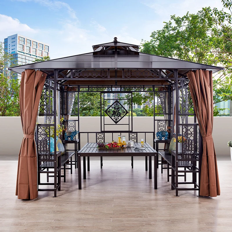 Shanglun Outdoor Villa Courtyard New Chinese style pavilion Sunshine board Four corner Four column Outdoor garden pavilion
Shanglun Outdoor Villa Courtyard New Chinese style pavilion Sunshine board Four corner Four column Outdoor garden pavilion
