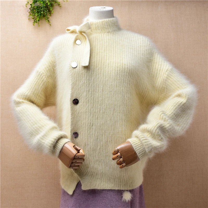 04 Elegant Fashion Ladies Women Fall Winter Hairy Angora Rabbit Hair Knitted Long Sleeves Loose Cardigans Jacket Sweater Coat
04 Elegant Fashion Ladies Women Fall Winter Hairy Angora Rabbit Hair Knitted Long Sleeves Loose Cardigans Jacket Sweater Coat