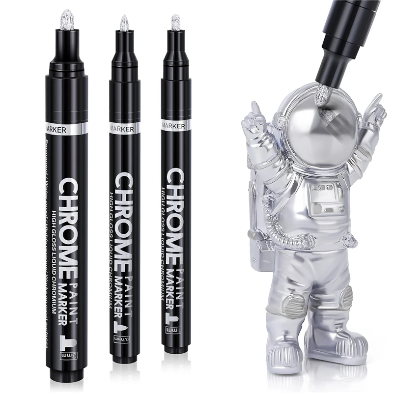 Chrome Paint Pen Silver Mirror Markers Model Gloss Oil-based Paint Marker Pen Watercolor Set Liquid Chrome Permanent Markers Kit
Chrome Paint Pen Silver Mirror Markers Model Gloss Oil-based Paint Marker Pen Watercolor Set Liquid Chrome Permanent Markers Kit