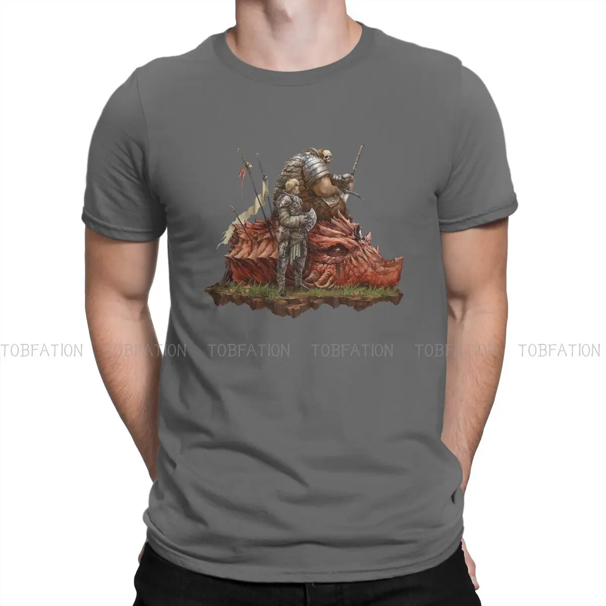 

Уникальная футболка Hunter Buddies, футболка с надписью Hell Knight Journey of Adventure Gabit, высокое качество, новый дизайн, идея для подарка, футболка с коротким...