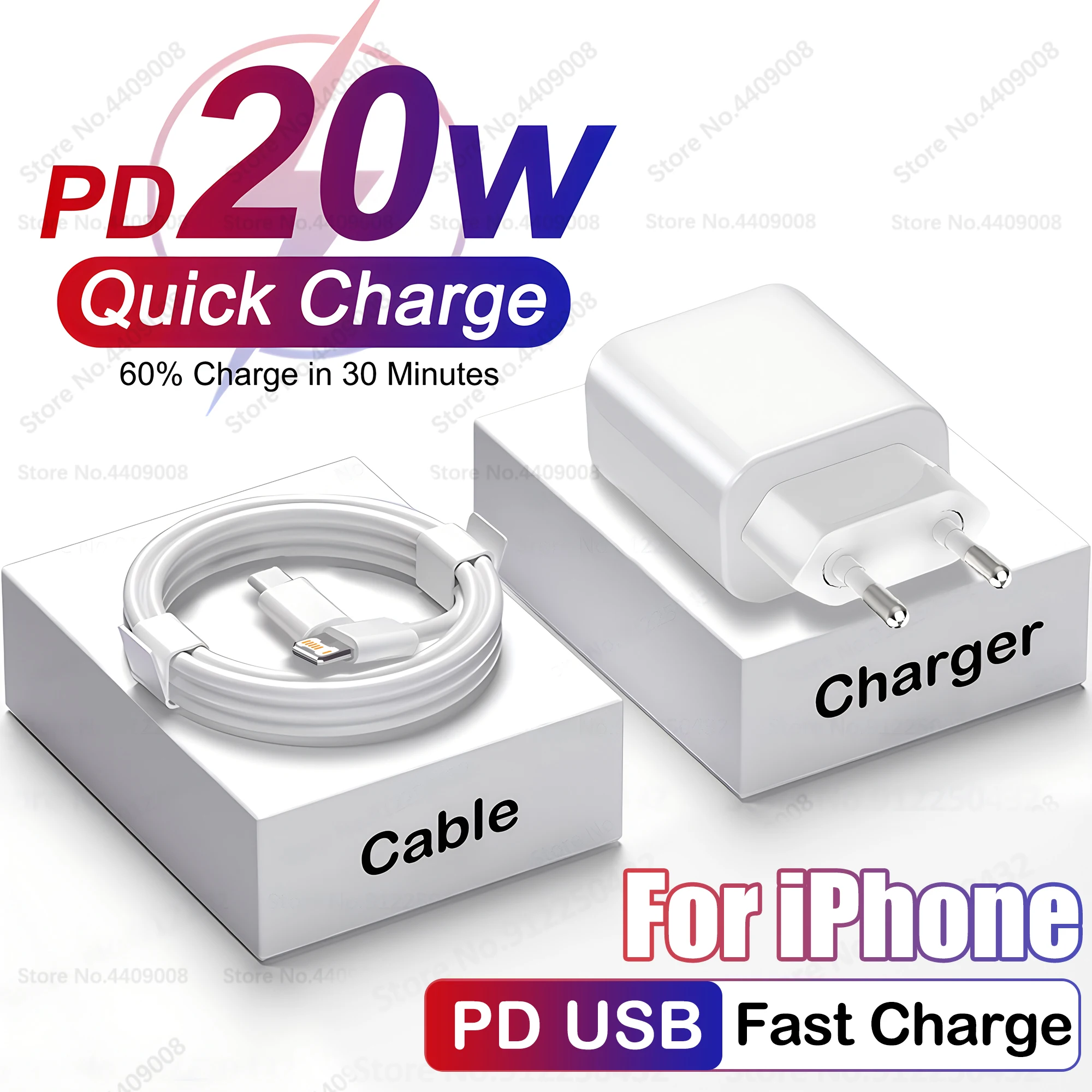 PD 20W USB C Charger For APPLE iPhone 12 13 11 14 Pro Max Plus Mini Fast Charging XR X XS SE USB Type C Cable For iPhone Charger
PD 20W USB C Charger For APPLE iPhone 12 13 11 14 Pro Max Plus Mini Fast Charging XR X XS SE USB Type C Cable For iPhone Charger