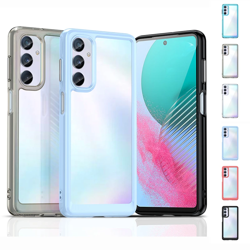 For Samsung M54 Case Cover Samsung Galaxy M54 Capas Shockproof Phone Back Transparent Colour Frame Clear Fundas Samsung M54 M 54
For Samsung M54 Case Cover Samsung Galaxy M54 Capas Shockproof Phone Back Transparent Colour Frame Clear Fundas Samsung M54 M 54