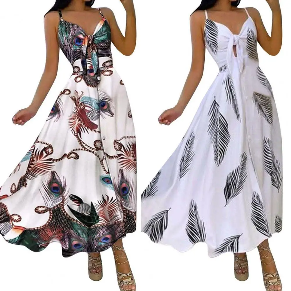 Women Dress Sexy High Split Party Maxi Long Dresss Floral Print Knotted Spring Summer A-Line Ankle Length Dress for Banquet Lady
Women Dress Sexy High Split Party Maxi Long Dresss Floral Print Knotted Spring Summer A-Line Ankle Length Dress for Banquet Lady