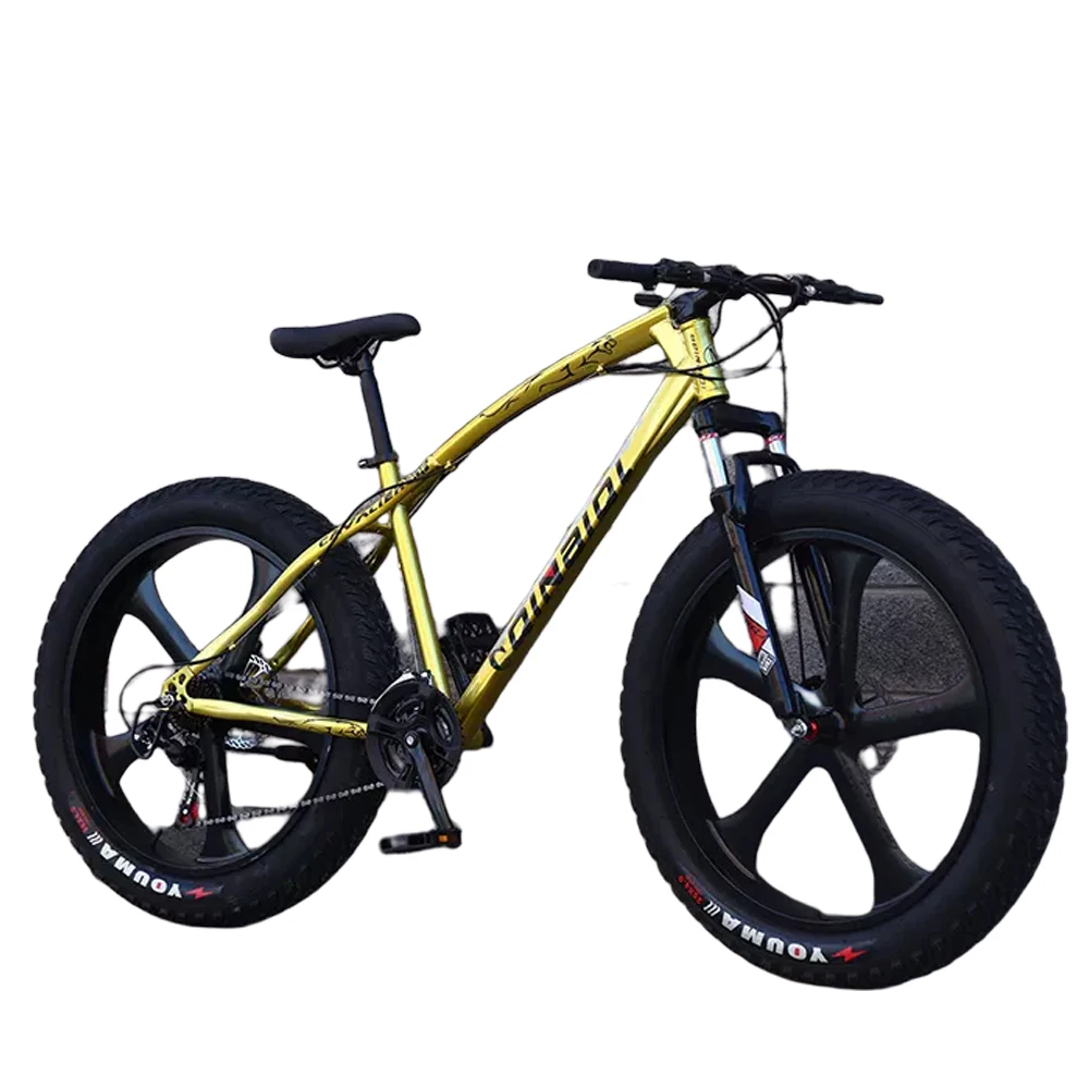 26 Inch Ultra Wide Tire Mountain Bike High Carbon Steel Double Disc Brake Off-road Bicycle Beach Snowmobile Male Female Students
26 Inch Ultra Wide Tire Mountain Bike High Carbon Steel Double Disc Brake Off-road Bicycle Beach Snowmobile Male Female Students