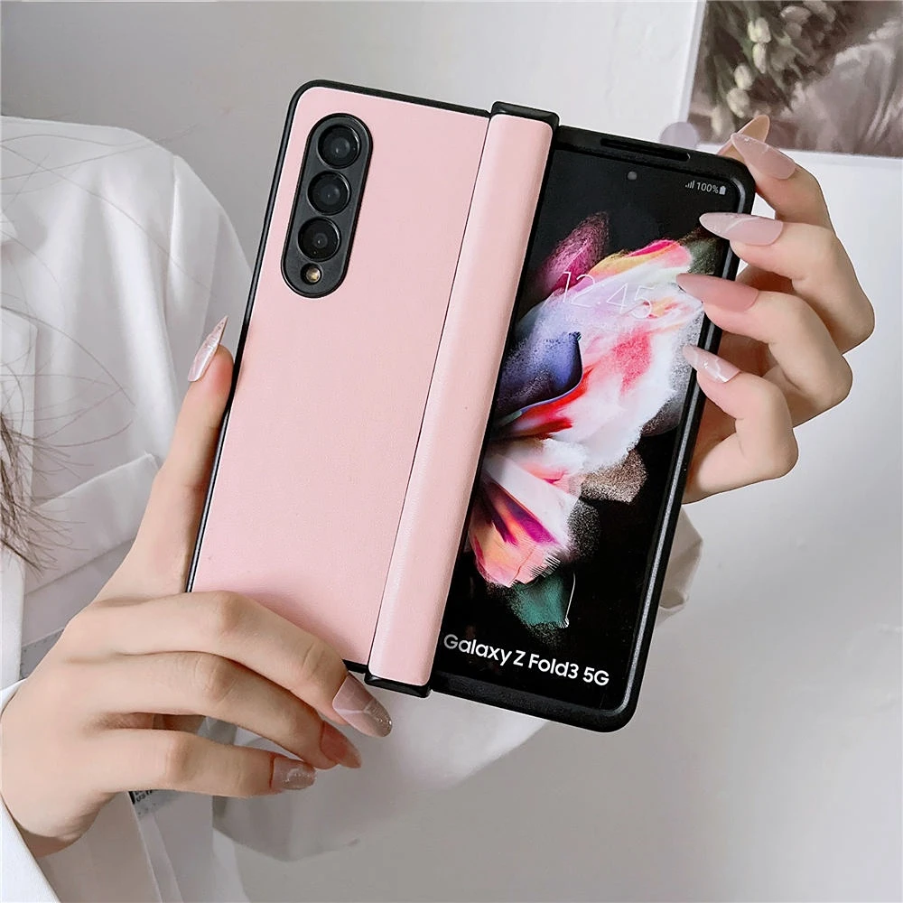 Hinge Leather Phone Case For Samsung Galaxy Z Fold 4 ZFold 3 Flip 4 Flip3 Fashion Shockproof Cover Coque
Hinge Leather Phone Case For Samsung Galaxy Z Fold 4 ZFold 3 Flip 4 Flip3 Fashion Shockproof Cover Coque
