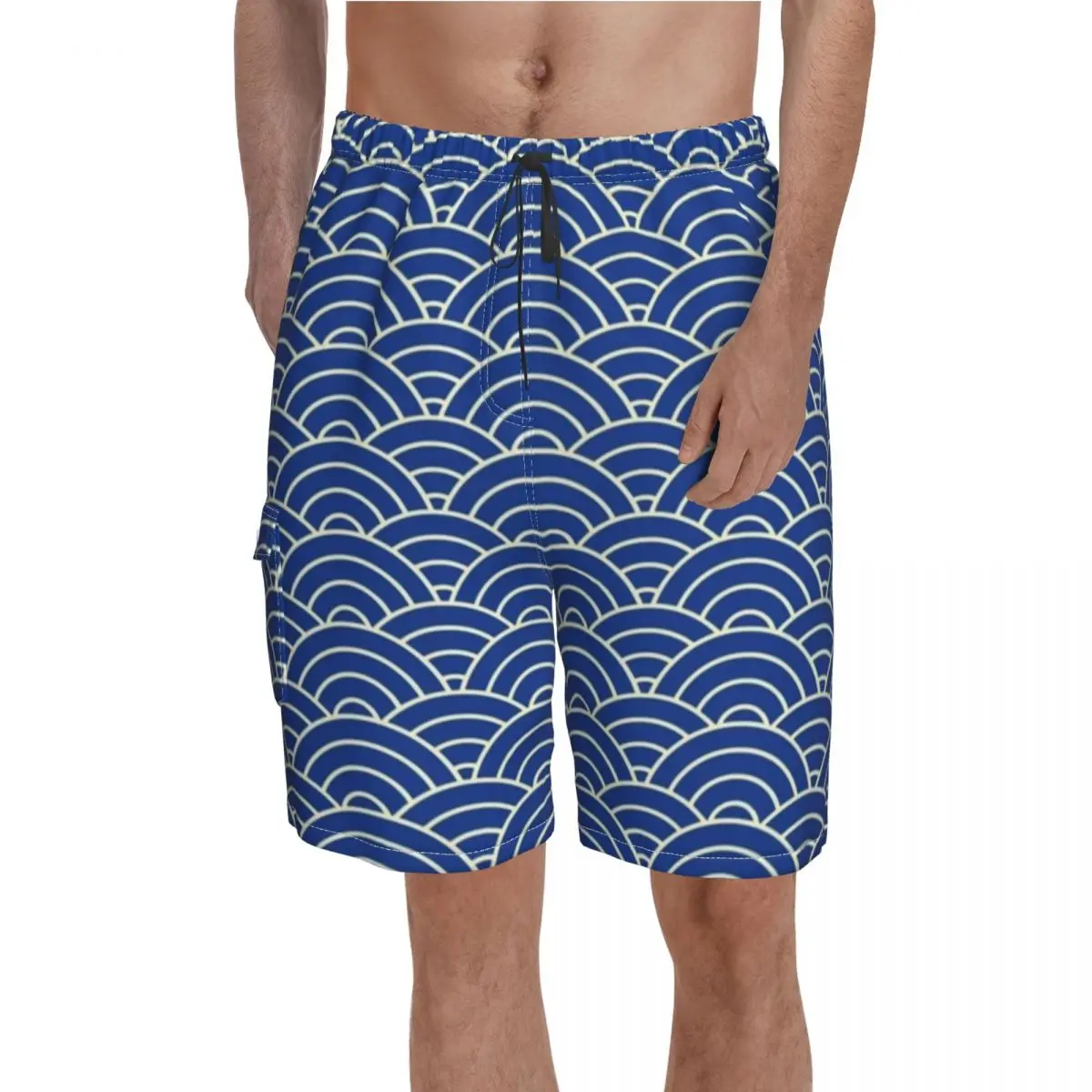 Blue Seigaiha Print Board Shorts Japanese Waves Men's Classic Beach Short Pants Hot Sale Custom Large Size Swim Trunks
Blue Seigaiha Print Board Shorts Japanese Waves Men's Classic Beach Short Pants Hot Sale Custom Large Size Swim Trunks