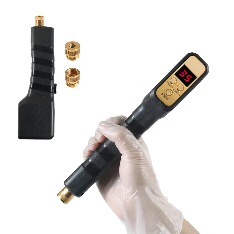 Hyaluronic acid pen Automatic atomizer Smart two-headed steel gun with continuous hair introducer Mocha spray pen
Hyaluronic acid pen Automatic atomizer Smart two-headed steel gun with continuous hair introducer Mocha spray pen