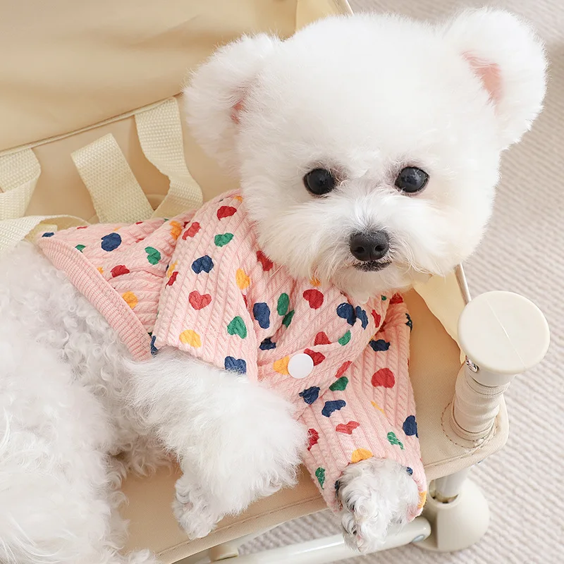Love Heart Sweaters Pet Clothing Dogs Knitting Hedging Dog Clothes Costume Cotton Bichon Hiromi Print Autumn Winter Girls Chien
Love Heart Sweaters Pet Clothing Dogs Knitting Hedging Dog Clothes Costume Cotton Bichon Hiromi Print Autumn Winter Girls Chien