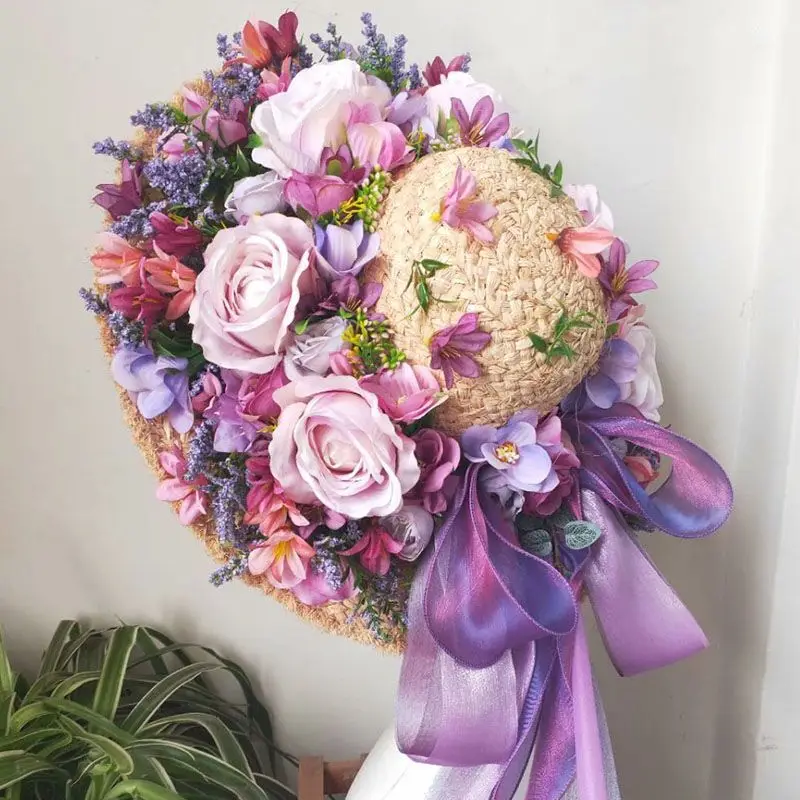 Flowers Sunhat Women Elegant Romantic Handmade Lafite Grass Weaving French Style Adjustable Outdoor Photography Accessories 2023
Flowers Sunhat Women Elegant Romantic Handmade Lafite Grass Weaving French Style Adjustable Outdoor Photography Accessories 2023
