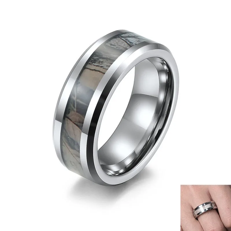 8mm Black Camo Tungsten Carbide Ring For Men Simple Wedding Band Finger Rings Camouflage Comfort Fit Size 8 to 13 
8mm Black Camo Tungsten Carbide Ring For Men Simple Wedding Band Finger Rings Camouflage Comfort Fit Size 8 to 13