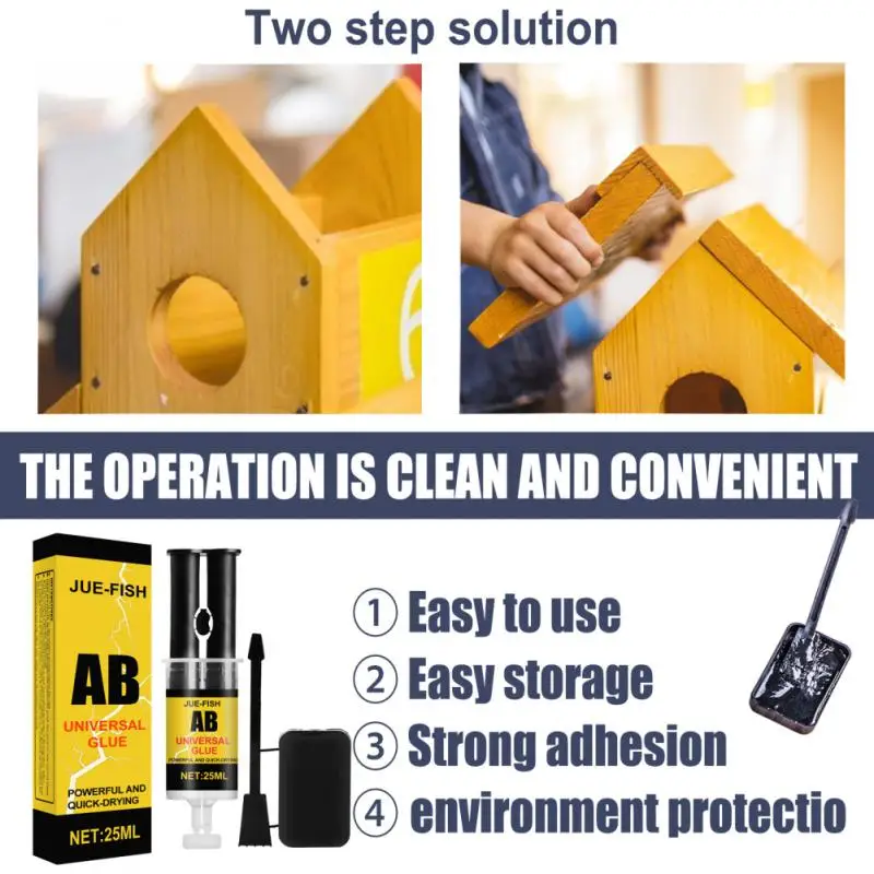 Strong Quick-drying Glue Super Powerful Resin Super Liquid Repair Glue Universal Universal Long-lasting Ab Glue For Car Home
Strong Quick-drying Glue Super Powerful Resin Super Liquid Repair Glue Universal Universal Long-lasting Ab Glue For Car Home