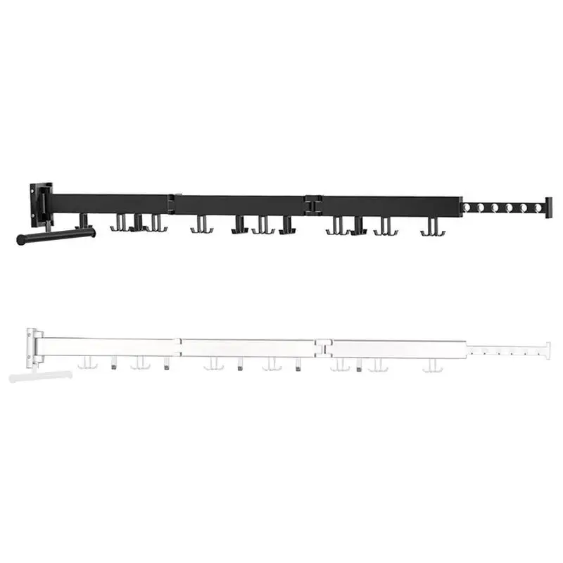 Wall Clothes Drying Rack Wall Mounted Drying Rack Strong Load-Bearing Garment Rack With Hooks Clothes Stand For Balcony Bathroom
Wall Clothes Drying Rack Wall Mounted Drying Rack Strong Load-Bearing Garment Rack With Hooks Clothes Stand For Balcony Bathroom