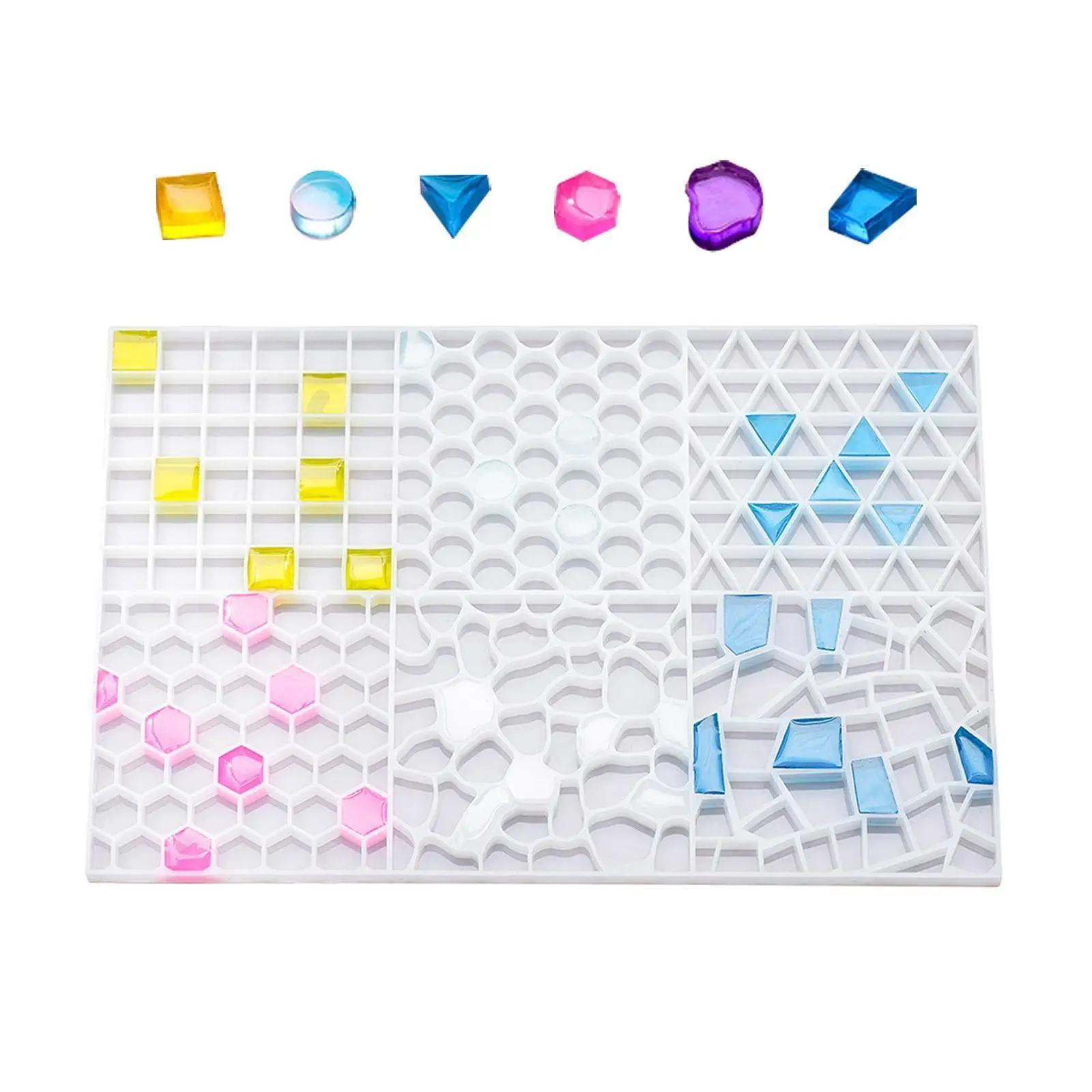 Mosaic Particle Pattern Silicone Molds for Epoxy Resin Casting Coasters Home Decoration Sub-masaike Particles Crafts X1W4
Mosaic Particle Pattern Silicone Molds for Epoxy Resin Casting Coasters Home Decoration Sub-masaike Particles Crafts X1W4