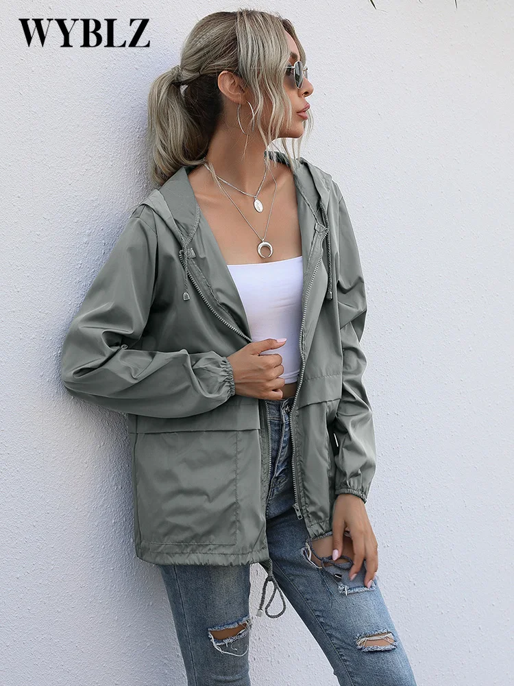 WYBLZ Spring Summer Women Jacket Streetwear Tactical Waterproof Windbreaker Jackets Female Hooded Hip-hop Pilot Windproof Coats
WYBLZ Spring Summer Women Jacket Streetwear Tactical Waterproof Windbreaker Jackets Female Hooded Hip-hop Pilot Windproof Coats