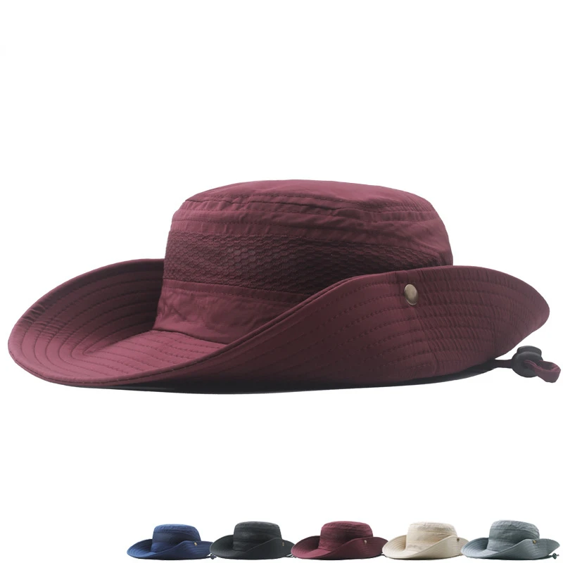 2022 New Men's Summer Riding Mesh Big-brimmed Sun Hat Outdoor Mountaineering Fishing Hats Leisure Quick-drying Fisherman Cap
2022 New Men's Summer Riding Mesh Big-brimmed Sun Hat Outdoor Mountaineering Fishing Hats Leisure Quick-drying Fisherman Cap