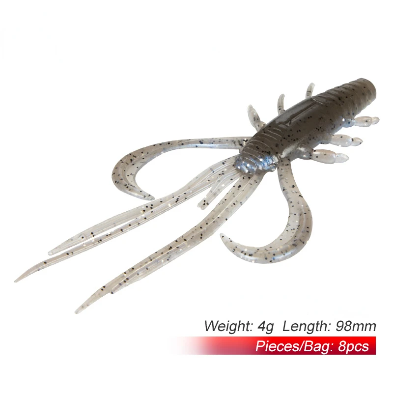 8Pcs New Soft Fishing Lure 98mm 4g Crayfish Artificial Bait Jigging Wobblers Swimbait Silicone Worm Bait Leurre Souple
8Pcs New Soft Fishing Lure 98mm 4g Crayfish Artificial Bait Jigging Wobblers Swimbait Silicone Worm Bait Leurre Souple