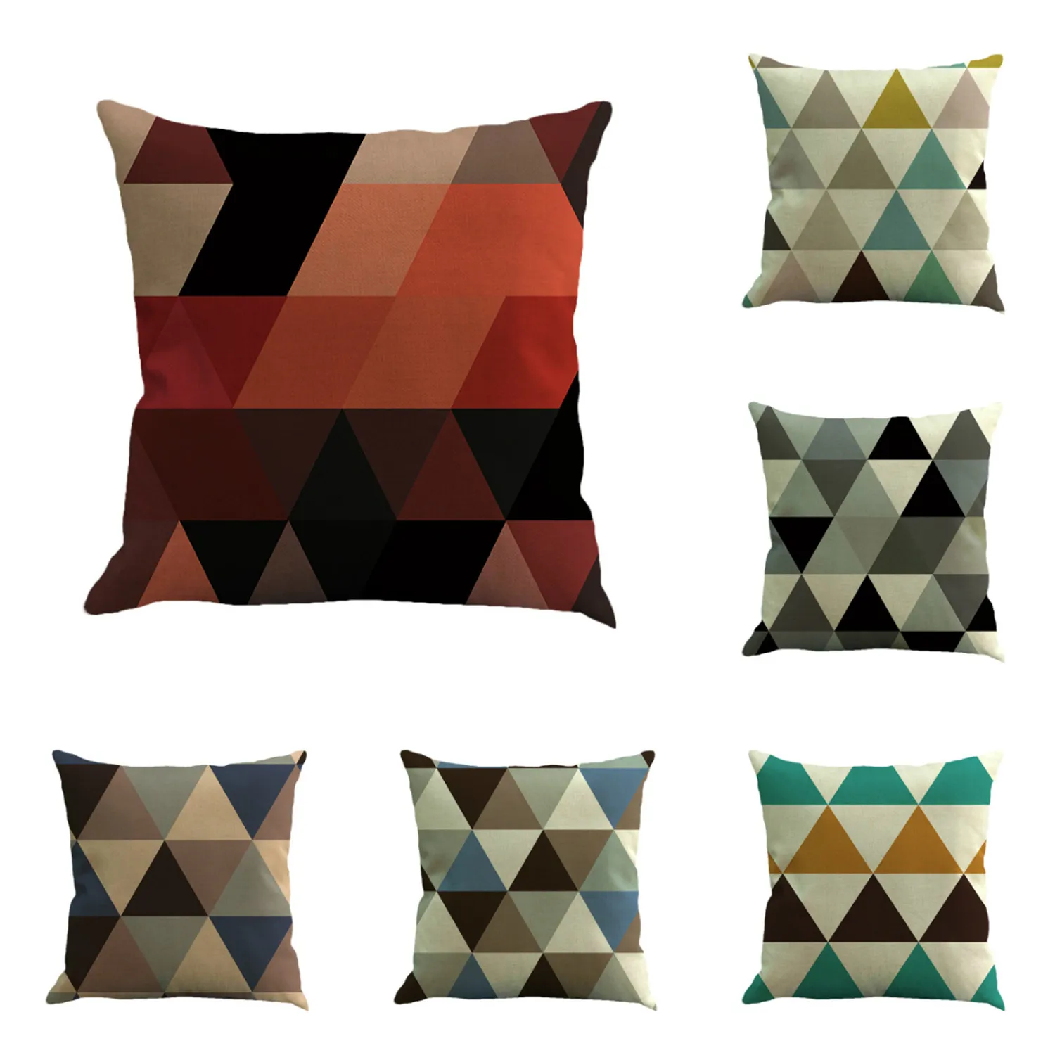 45x45cm Pillowcase for Car Chair Sofa Square Cushion Cover Geometric Triangle Pillowcase 
45x45cm Pillowcase for Car Chair Sofa Square Cushion Cover Geometric Triangle Pillowcase